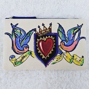 Brighton Tom Clancy 2019 Love of Art Clutch Zippered Cosmetic Clutch Bag Pouch